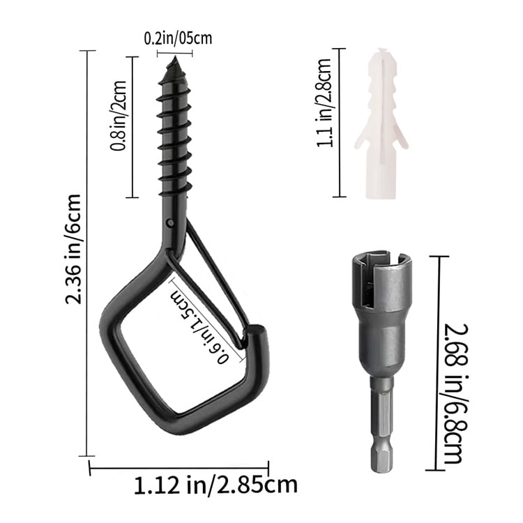 🔥LAST DAY 49% OFF - 🛠️Windproof & Rust-Resistant🔧Safety Screw Durable Metal Ceiling Hook