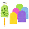 ✨ 360° Electrostatic Duster Kit with Handle & Refills🏠Sustainable Choice for a Dust-Free Home