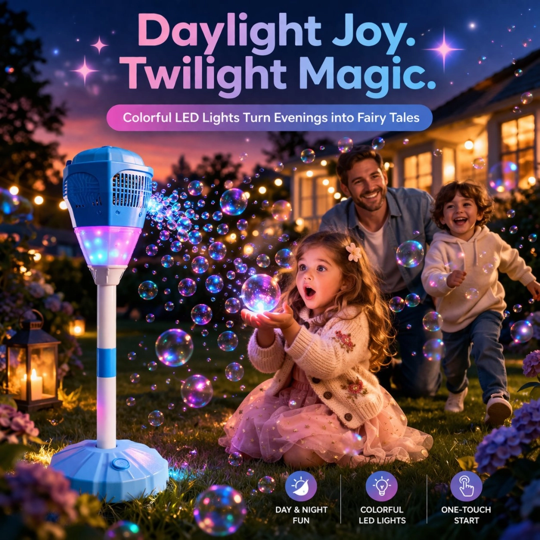 BUY 2 FREE SHIPPING🔥🔥Automatic Bubble Machine for Kids – Bubble Maker with Lights