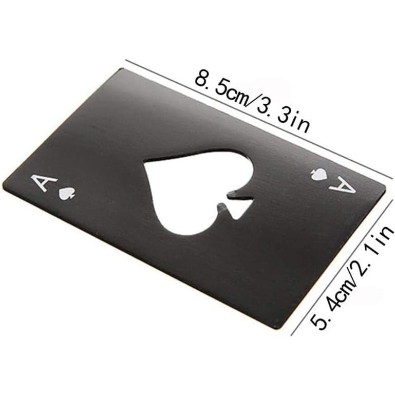 🔥2025 NEW ARRIVAL🔥 - Stainless Steel Poker Shaped Bottle Opener, Portable Non Slip Manual Beer Opener