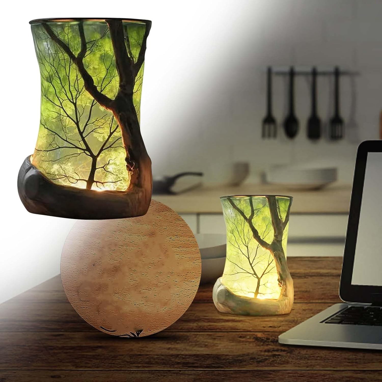 🔥“Enchanted Forest” Nature-Inspired Ambient Lamp