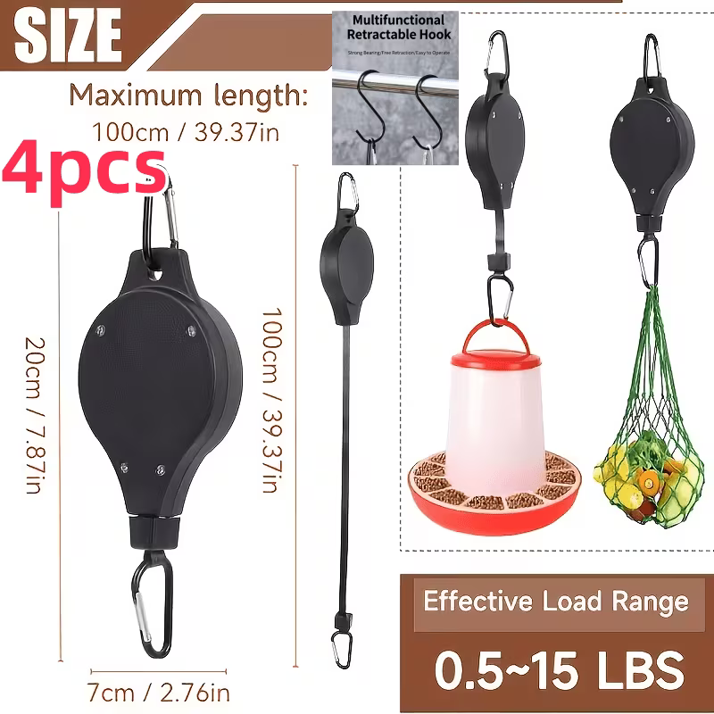 🌳Plant Pulley Set For Garden Baskets Pots, Birds Feeder