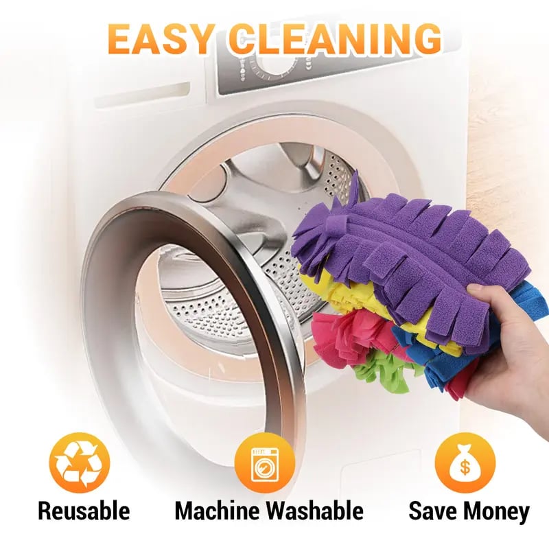 ✨ 360° Electrostatic Duster Kit with Handle & Refills🏠Sustainable Choice for a Dust-Free Home