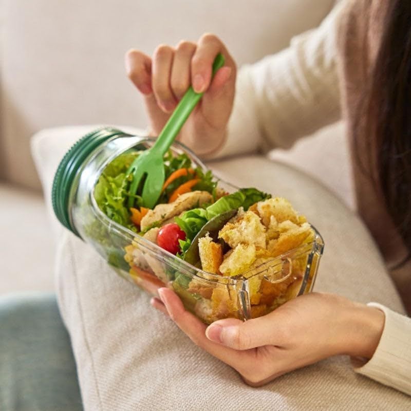 🥗 Integrated Dressing Bowl Salad Pod-Fresh Salads Anywhere, Anytime