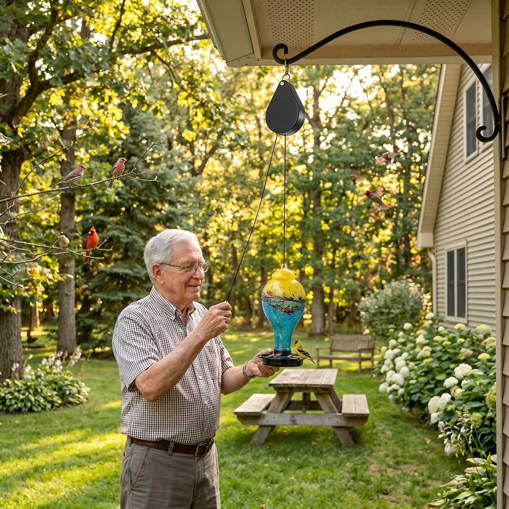 🌳Plant Pulley Set For Garden Baskets Pots, Birds Feeder