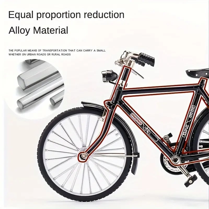 🚲52-Piece Brain-Training/Hands-On/Retro Bicycle Model Set