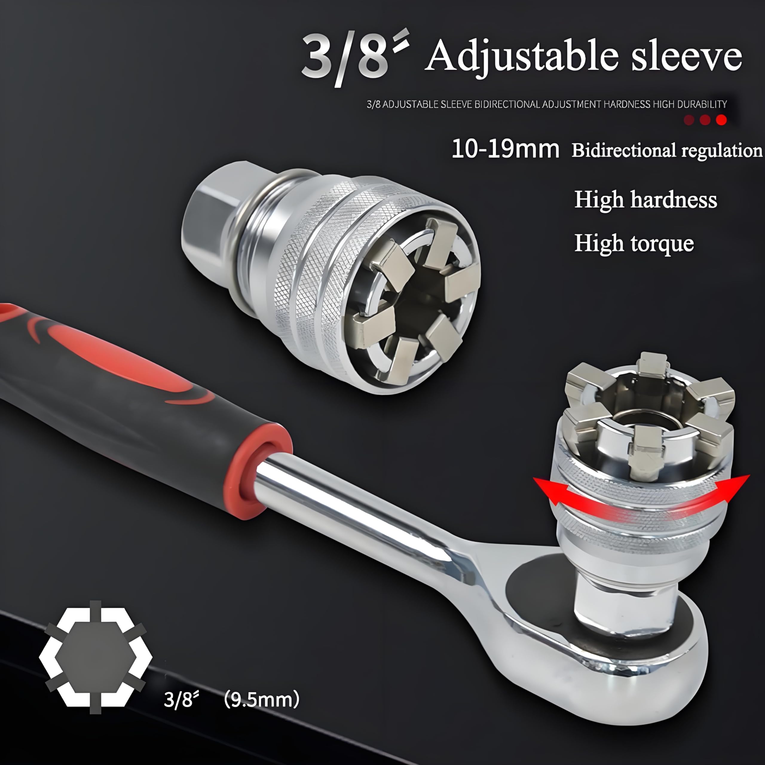 Multi-Function Universal Socket Wrench Tool(2 in 1 Kit)